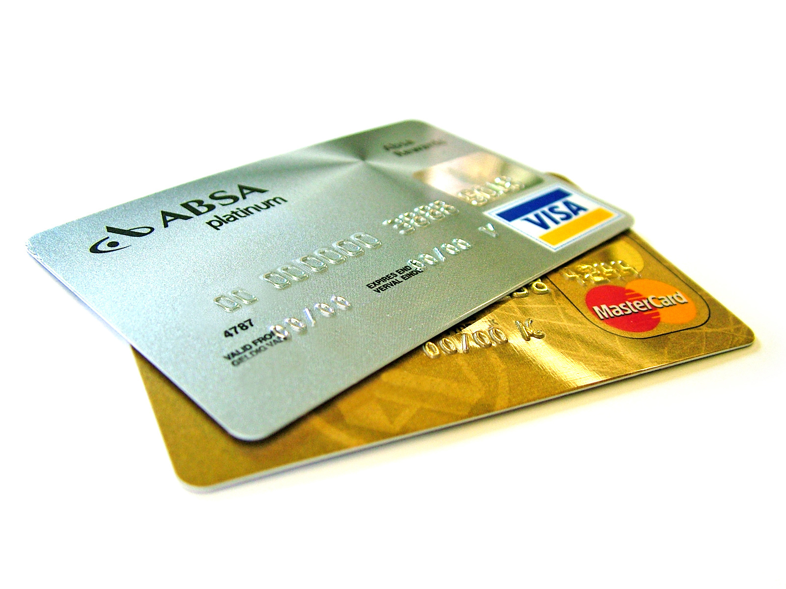 Several credit cards illustrate one part of the wider American credit-reporting system.